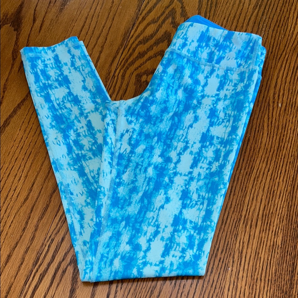 Ivivva Blue Patterned Leggings - Size 12